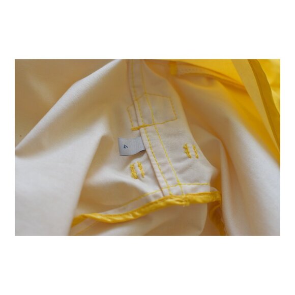 MONCLER Palma yellow Giubbotto light raincoat jacket with hood size 4 - Picture 10 of 11